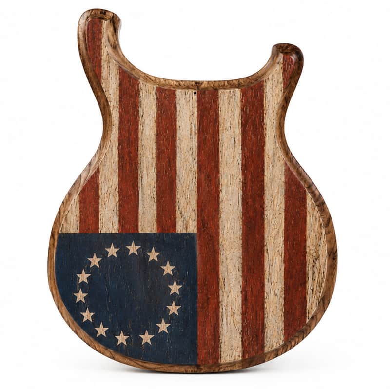 Weymann® Official Replacement Body - Type D "1776" - USA Made - Hand Painted - Solid Body Electric Guitar image 1