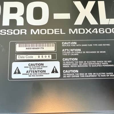 Behringer Multicom Pro-XL MDX4600 Quad Channel Compressor Limiter Gate Dynamics Processor 2006 image 7