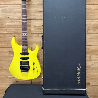 Hamer USA Chaparral Standard Guitar- 1988- Neon Yellow- 8lbs 4oz w/OHSC image 25