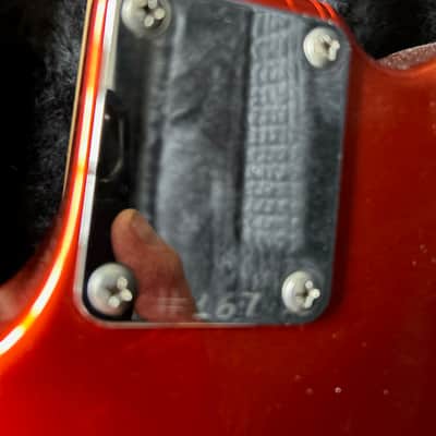 Grosh Guitars Custom T Pickup Configuration S-S-S, Late 90's, early 80's - candy apple rust image 15