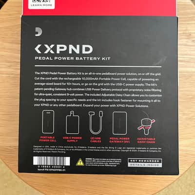 D'Addario XPND Pedal Power Battery Kit-Complete (NEW unsealed) image 2
