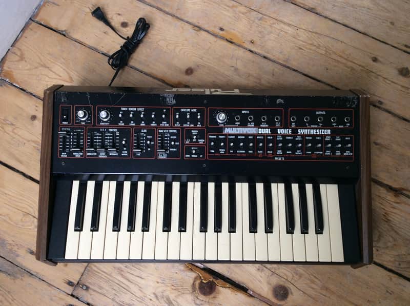 1977 Multivox Pulser Dual Voice Synthesizer MX-75 Dual VCO's Aftertouch Duophonic image 1