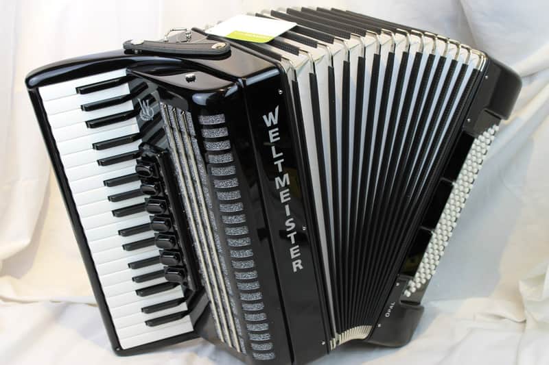 NEW Black Weltmeister Opal Piano Accordion LMM 37 96 image 1