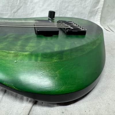 Deviant Guitars USA Custom Shop Truck Driver Shawn Signature Linchpin Baritone 7-string Guitar 2023 - Dark Verde Burst - *AS IS* image 20