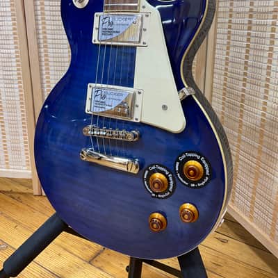 Epiphone Les Paul Standard Quilt Top PRO 2012 - Trans Blue image 1