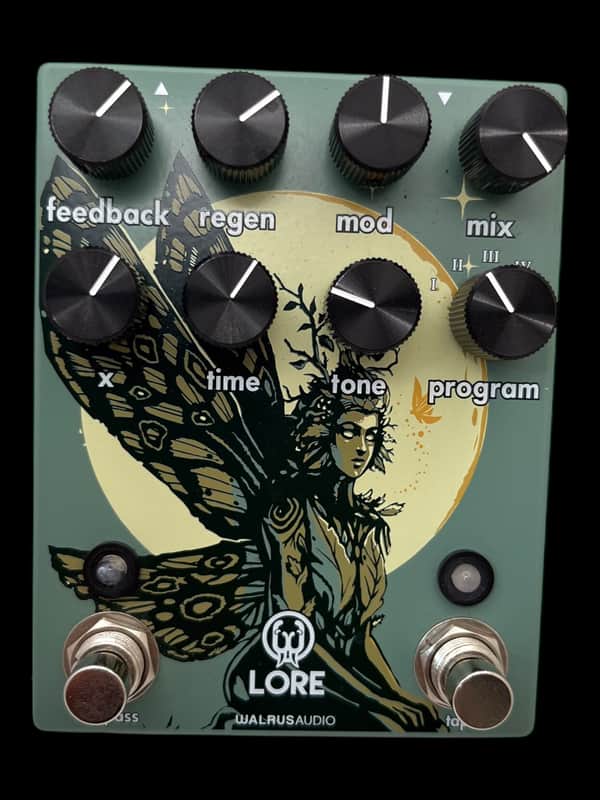 Walrus Audio Lore Reverse Soundscape Generator 2022 - Present - Muted Green / Dark Green Fairy X8472 image 1