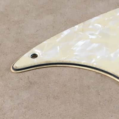 Aged Vintage Reissue USA Relic Pickguard Fender Mustang Guitar Aged Cream Pearl image 14