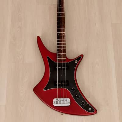 1982 Guild X-702 Vintage Bass Guitar Candy Apple Red w/ Case image 2