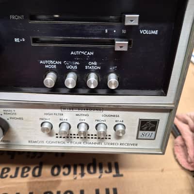 Fisher 801 Quadraphonic receiver 1972 - Oiled Walnut Veneer image 5
