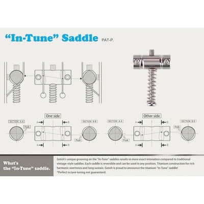 NEW Gotoh Ti-TC1 TITANIUM Saddles BRIDGE for Fender Tele Telecaster - NICKEL image 2