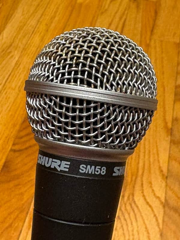 Shure SM58 Handheld Cardioid Dynamic Microphone 1984 - Present - Black image 1