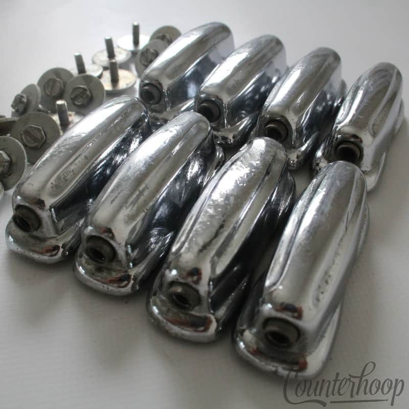 *Slingerland 8x Sound King Snare Drum Lugs Chrome Vintage 60s Artist/Gene Krupa* image 1