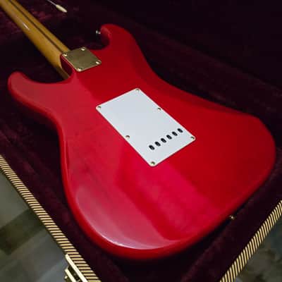 Rare! 1993 Fender Japan Custom Edition 50's Stratocaster ST57G Charcoal Red image 15