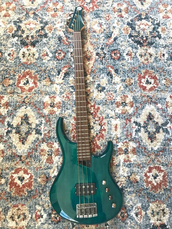 MTD Kingston Artist 4-String Bass w/ Rosewood Fretboard Amber image 1