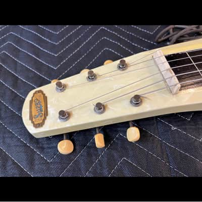Supro Comet Lapsteel 1950s w/Rowe Stringtone - Pearloid image 6