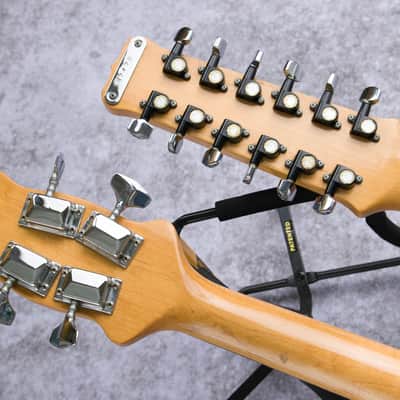 Shergold 124 1978 - Natural; 12 + 4 twin neck image 18