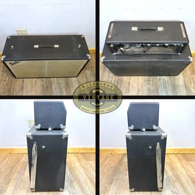 Vintage 1967 Fender Bandmaster AB763 Tube Guitar Amp Head & 2x12" Piggyback Cabinet image 15