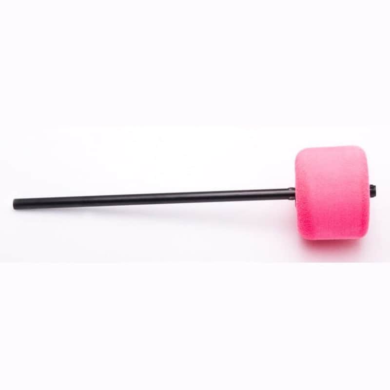 Danmar Pink Felt Bass Drum Beater, Black Shaft image 1