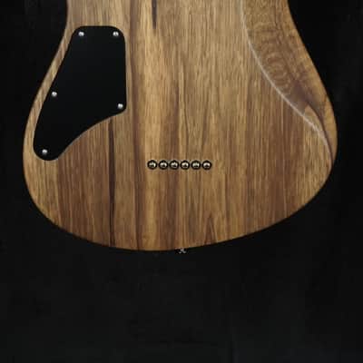 Suhr Custom Modern in Transparent Teal with Black Limba Body image 5