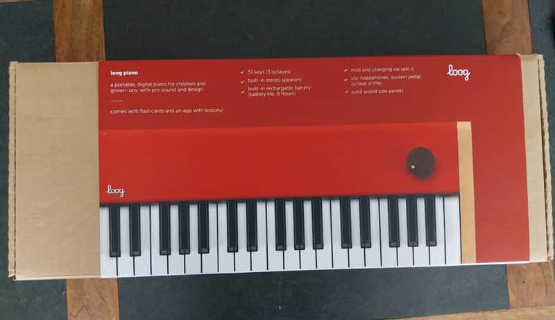 Loog Piano (Red, Original from Kickstarter) image 1