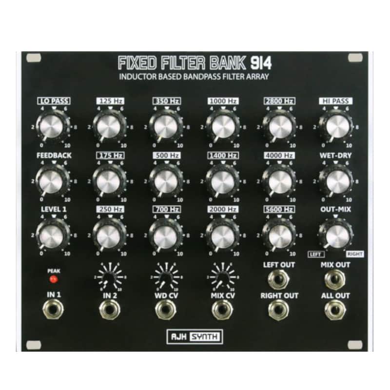 AJH Synth FFB914 Fixed Filter Bank Eurorack Module (Black) image 1
