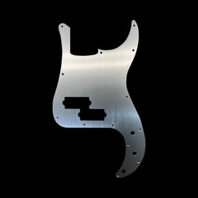 New Silver Brushed Anodized Aluminum P Bass Scratch Plate Pickguard Fender image 1