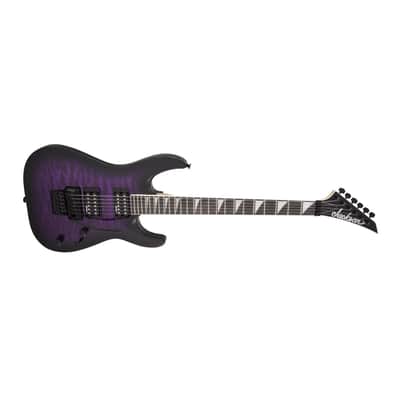 Jackson JS Series Dinky Arch Top JS32Q DKA 6-String, Amaranth Fingerboard, Poplar Body, and Bolt-On Maple Neck Electric Guitar (Right-Handed, Transparent Purple Burst) image 3