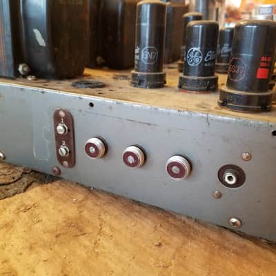 Stromberg-Carlson AU35 AU-35 Tube PA Amp Pre Mixer 30 Watts Mono HUGE 1950s - Grey Steel image 4