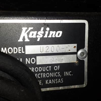 Kasino 200 Bass amp 1970's U200-2/K802 8x10 100 watt RMS combo amp Kustom image 7
