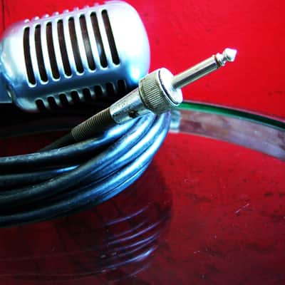 Vintage early 1960's Shure 55S Unidyne dynamic cardioid microphone Multi Z w cable Elvis 55 55SW 556S image 14