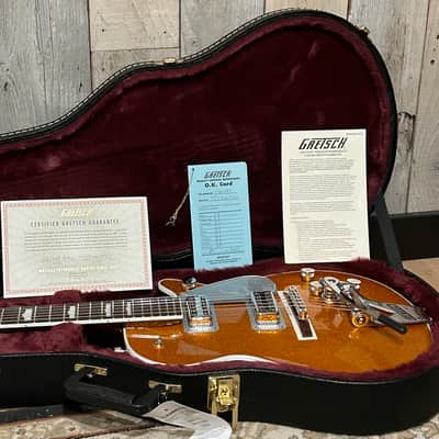 NEW Gretsch G6129T-89 Vintage Select '89 Sparkle Jet with Bigsby Gold Sparkle, "The Chris Cornell Jet" image 22