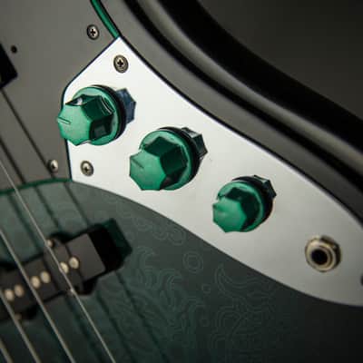 Fender Jazz Bass CUSTOM 1994 Green Paisley image 8