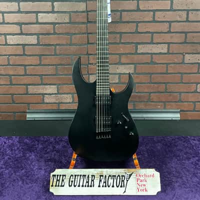 Ibanez RG Iron Label Series RGRTB621 Electric Guitar Black Flat image 1
