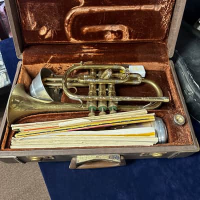 Used Olds Ambassador Fullerton Cornet Trumpet 862608 w/ Case image 1