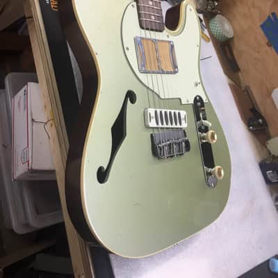 Ronin Betty Thinline "Custom Build" 2020 Pinecrest Green/Natural Redwood 5lbs 9oz  Authorized Dealer image 8