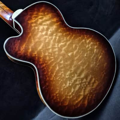 2003 Victor Baker Model 17 7-string electric archtop guitar w/OHSC image 5