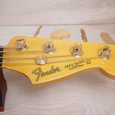 Fender JB-62G '62 Reissue Jazz Bass CIJ 2002 Red Flame Top Crafted in Japan w/ Bag image 4