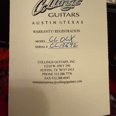 Collings CL City Limits Deluxe Quilt Top w/ Parallelogram Inlays image 18
