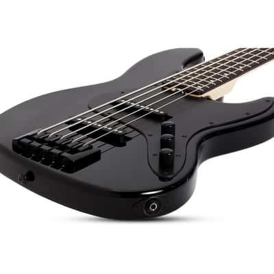 Schecter J-5 5-String Electric Bass - Gloss Black image 7