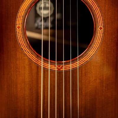 Taylor Custom Shop #13198 12-Fret Grand Concert Acoustic/Electric Guitar - Brazilian Rosewood/Sinker Redwood with Hardshell Case image 11