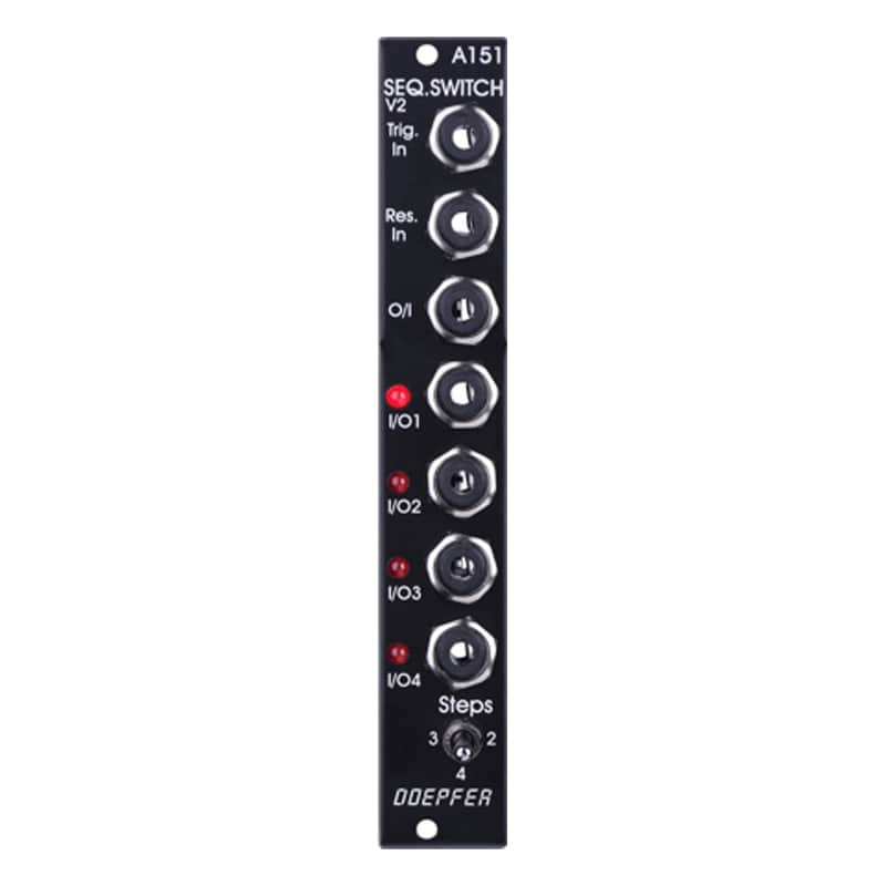 Doepfer A-151V Quad Sequential Switch Eurorack Module (Vintage Black) Bild 1