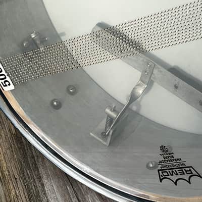 Gretsch GRETSCH VINTAGE PROGRESSIVE JAZZ MAX ROACH SNARE ROUND BADGE 4 X 14 3 PLY MBP 1950-1960 - MIDNIGHT BLUE PEARL MBP image 7