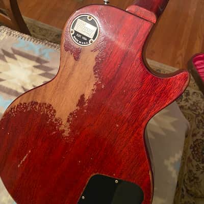 Left handed Gibson Les Paul R9 Murphy Lab Ultra Heavy aged Carmelita neck 8.6 lbs !! image 12