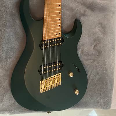 Kiesel Aries 8-string Multiscale 2022 British racing green- satin matte image 10