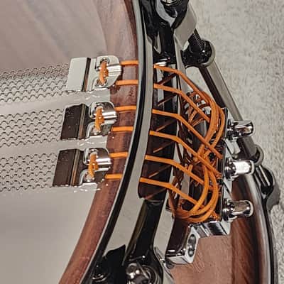 JT Custom Drums 14x7 Patagonian Rosewood Solid Orchestral Stave Snare Drum image 14