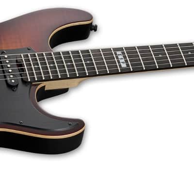 ESP E-II SN-III HT Electric Guitar. Tiger Eye Sunburst FM image 5