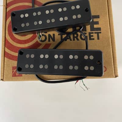 Nordstrand Dual Coil 5-String Soapbar Bass Pickup Set, Parallel Wind, Black image 1