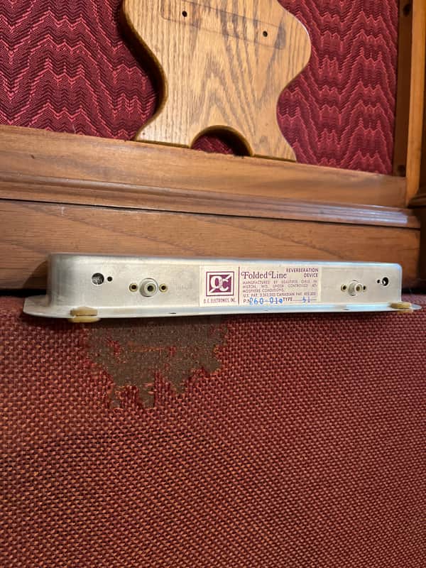 Folded Line Vintage Reverb Tank model 51. OC Electronics. SUNN, Kustom. 1960’s - Chrome image 1