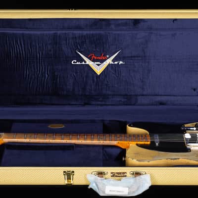 Fender Custom Shop 1951 Telecaster Super Heavy Relic Super Faded Aged Nocaster Blonde (215) image 7