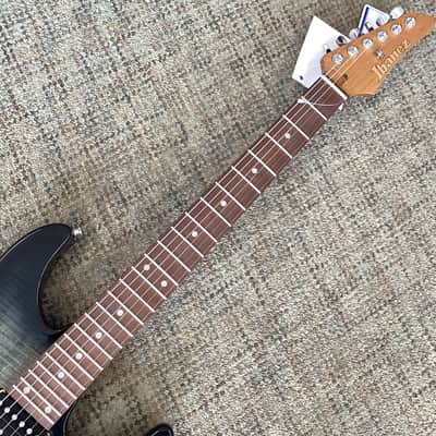 Ibanez AZ24S1F-TKS Standard 2025 in Transparent Black Sunburst image 3